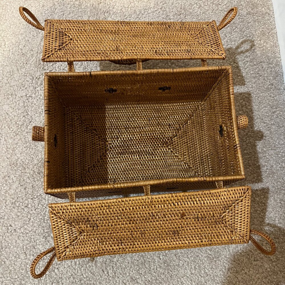 HANDWOVEN ATA Grass Bag VINTAGE - Picture 3 of 3